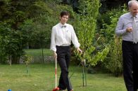 Happily playing croquet a few minutes into widdowhood?