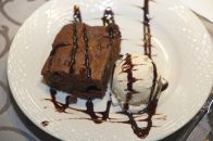 Brownies with icecream