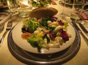 quail salad with lemon mayonnaise and seasoned salt